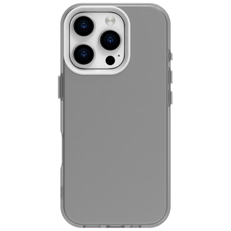 For iPhone 16 Pro Max Candy PC Hybrid TPU Shockproof Phone Case(White)
