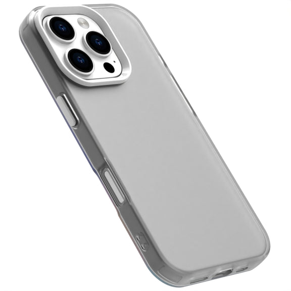 For iPhone 16 Pro Max Candy PC Hybrid TPU Shockproof Phone Case(White)