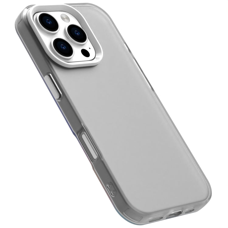 For iPhone 16 Pro Max Candy PC Hybrid TPU Shockproof Phone Case(White)