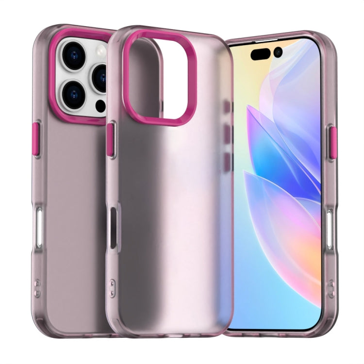 For iPhone 16 Pro Candy PC Hybrid TPU Shockproof Phone Case(Red)