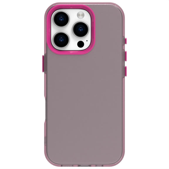 For iPhone 16 Pro Candy PC Hybrid TPU Shockproof Phone Case(Red)