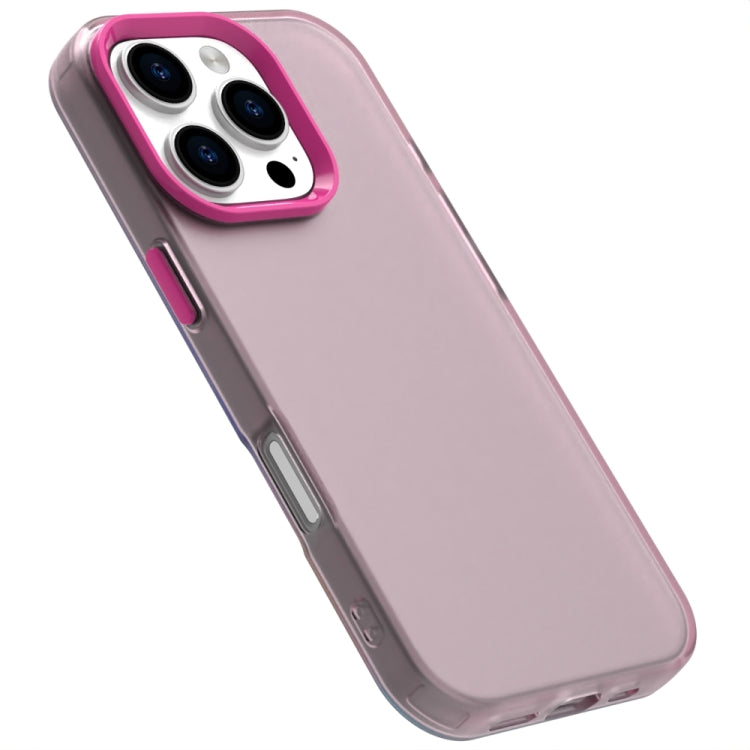 For iPhone 16 Pro Candy PC Hybrid TPU Shockproof Phone Case(Red)
