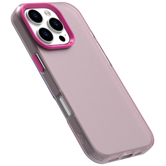 For iPhone 16 Pro Candy PC Hybrid TPU Shockproof Phone Case(Red)