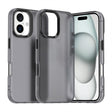 For iPhone 16 Candy PC Hybrid TPU Shockproof Phone Case(Black) - iPhone 16 Cases by PMC Jewellery | Online Shopping South Africa | PMC Jewellery | Buy Now Pay Later Mobicred