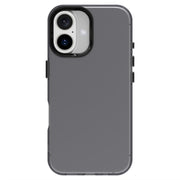 For iPhone 16 Candy PC Hybrid TPU Shockproof Phone Case(Black)