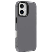 For iPhone 16 Candy PC Hybrid TPU Shockproof Phone Case(Black)