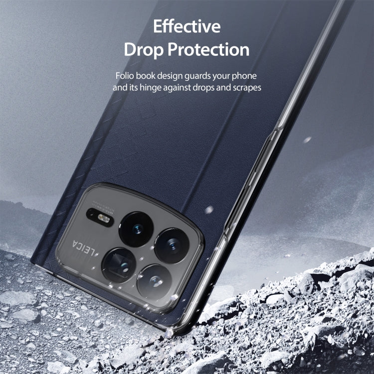 For Xiaomi Mix Fold 4 DUX DUCIS Bril Series PU + TPU Phone Case(Blue)