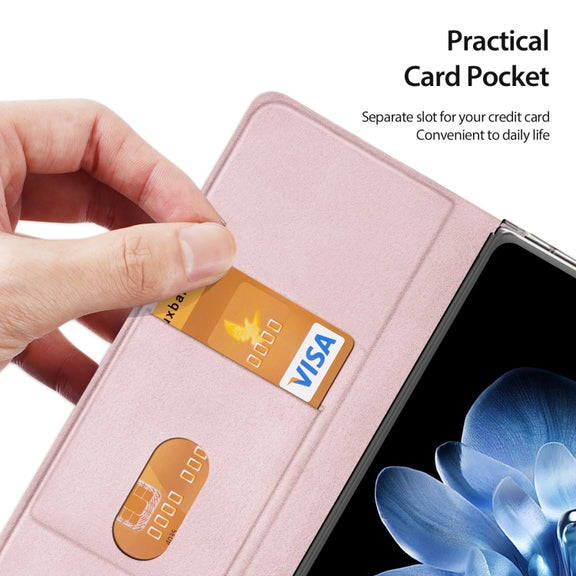 For Xiaomi Mix Fold 4 DUX DUCIS Bril Series PU + TPU Phone Case(Pink)