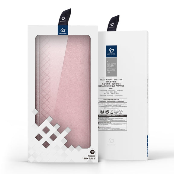 For Xiaomi Mix Fold 4 DUX DUCIS Bril Series PU + TPU Phone Case(Pink)