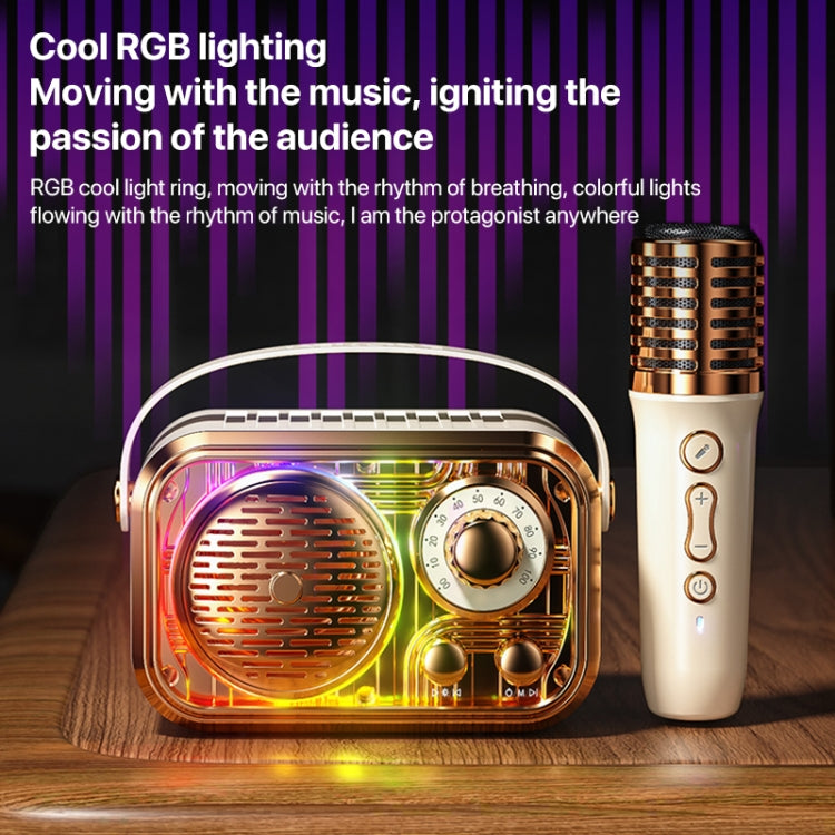 WEKOME WD-03 Meytang Karaoke Wireless Bluetooth Speaker(White)