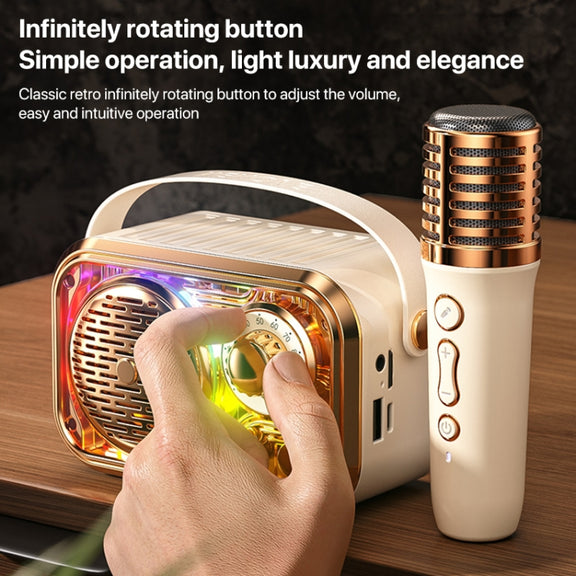 WEKOME WD-03 Meytang Karaoke Wireless Bluetooth Speaker(White)