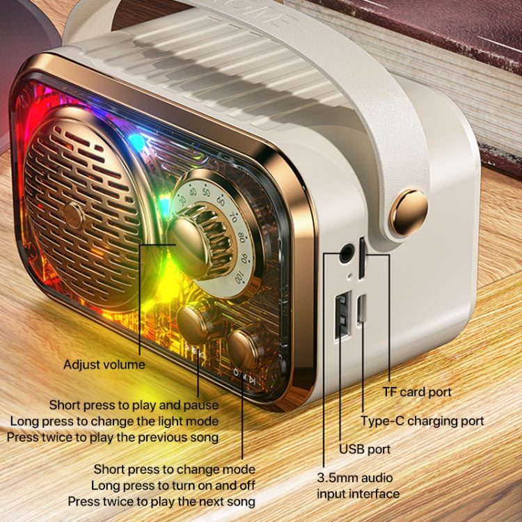 WEKOME WD-03 Meytang Karaoke Wireless Bluetooth Speaker(White)