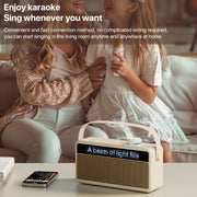 WEKOME Beluga 17 Lyrixing Lyrics Display Wireless Bluetooth Speaker(Black)