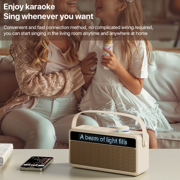 WEKOME Beluga 17 Lyrixing Lyrics Display Wireless Bluetooth Speaker(Black)