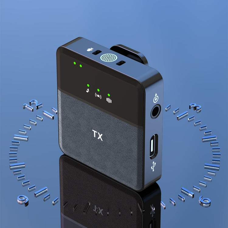 SX9 1 TX + 1 RX Smart Noise Reduction Lavalier Wireless Microphone(8 Pin)