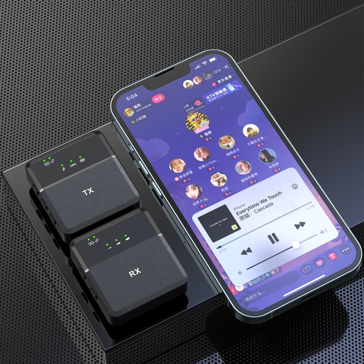 SX9 1 TX + 1 RX Smart Noise Reduction Lavalier Wireless Microphone(8 Pin)