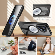 For Huawei Pura 70 Pro Heat Dissipation Aromatherapy MagSafe Holder Phone Case(Black)