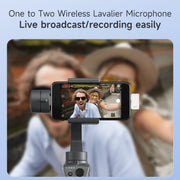 SX88 1 TX + 2 RX Smart Noise Reduction Lavalier Wireless Microphone, Specification:8 Pin(Silver)