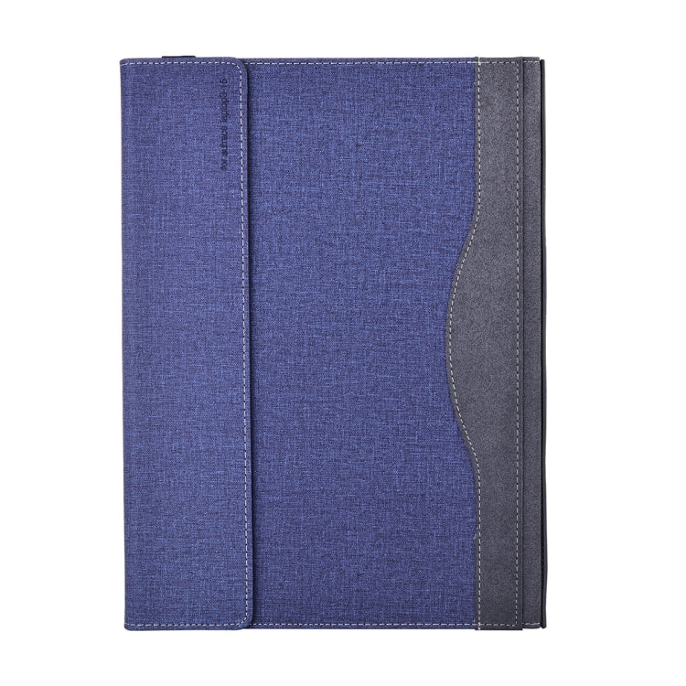 For MicroSoft Surface Laptop 7 13.8 inch Cloth Texture Laptop Leather Protective Case(Deep Blue)