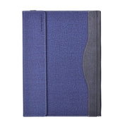 For MicroSoft Surface Laptop 7 13.8 inch Cloth Texture Laptop Leather Protective Case(Deep Blue)