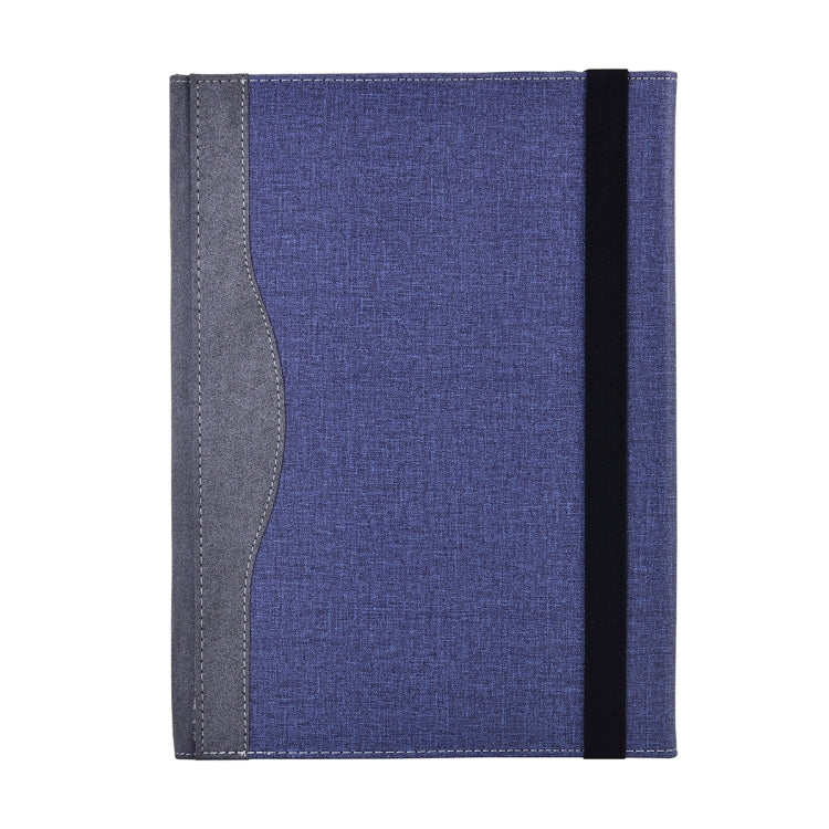 For MicroSoft Surface Laptop 7 13.8 inch Cloth Texture Laptop Leather Protective Case(Deep Blue)