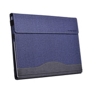 For MicroSoft Surface Laptop 7 13.8 inch Cloth Texture Laptop Leather Protective Case(Deep Blue)