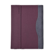 For MicroSoft Surface Laptop 7 13.8 inch Cloth Texture Laptop Leather Protective Case(Wine Red)