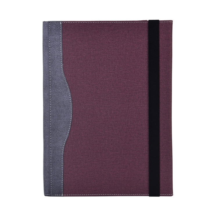 For MicroSoft Surface Laptop 7 13.8 inch Cloth Texture Laptop Leather Protective Case(Wine Red)