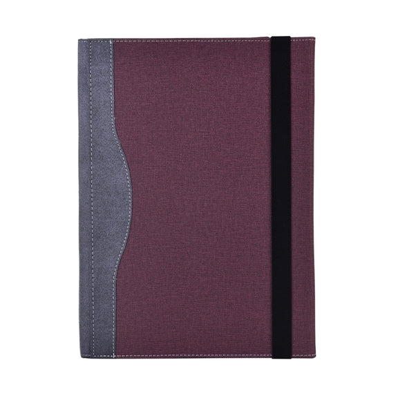 For MicroSoft Surface Laptop 7 13.8 inch Cloth Texture Laptop Leather Protective Case(Wine Red)