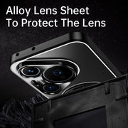 For Huawei Pura 70 Rotating Holder Frosted Metal Phone Case(Black)