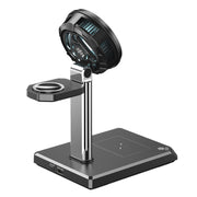 WK WP-U176 15W 4 in 1 Magnetic Cooling Wireless Charging Holder(Black)