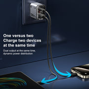 WK WP-U23 Pioneer Series 35W USB-C / Type-C, USB GaN Fast Charger, Plug Type:EU Plug(Tarnish)