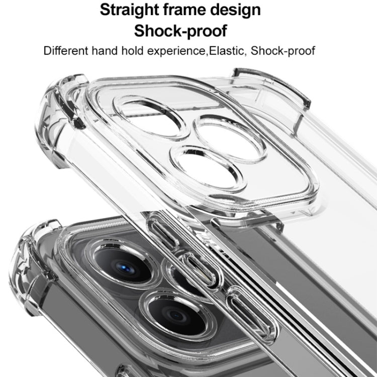 For itel P55 4G IMAK UX-4 Series Four-corner Shockproof Phone Case(Transparent)