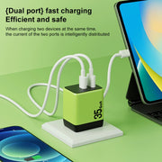 WK WP-U36 35W USB-C / Type-C, USB GaN Fast Charger, Plug Type:UK Plug(Yellow)