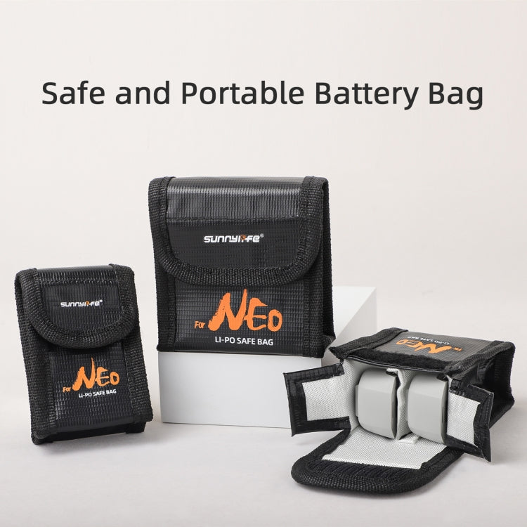 For DJI Neo Sunnylife Battery Explosion-proof Safe Bag Protective Li-Po Safe Bag(For 1pc Battery)