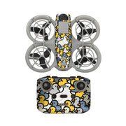 For DJI Neo Drone Body Remote Control Protective Sticker(Cute Ducks)