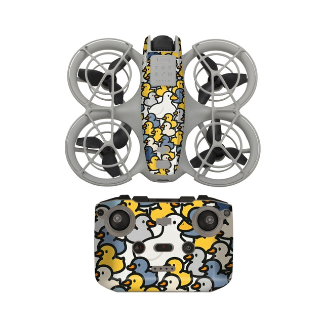 For DJI Neo Drone Body Remote Control Protective Sticker(Cute Ducks)