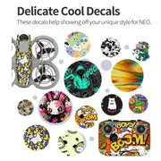 For DJI Neo Drone Body Remote Control Protective Sticker(Grunge Eyes)