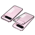 For Google Pixel 9 Pro XL Snap Buckle Metal Frame Frosted Phone Case(Pink) - Google Cases by PMC TechLife | Online Shopping South Africa | PMC TechLife | Buy Now Pay Later Mobicred