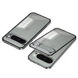 For Google Pixel 9 Pro XL Snap Buckle Metal Frame Frosted Phone Case(Grey) - Google Cases by PMC TechLife | Online Shopping South Africa | PMC TechLife | Buy Now Pay Later Mobicred