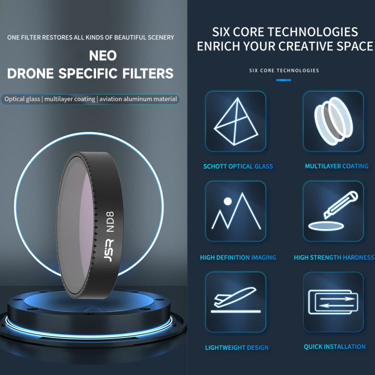 For DJI Neo JSR KB Series Drone Lens Filter, Filter:CPL