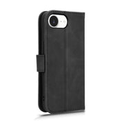 For iPhone 16e Skin Feel Magnetic Flip Leather Phone Case(Black)