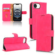 For iPhone 16e Skin Feel Magnetic Flip Leather Phone Case(Rose Red) - iPhone 16e Cases by PMC TechLife | Online Shopping South Africa | PMC TechLife | Buy Now Pay Later Mobicred