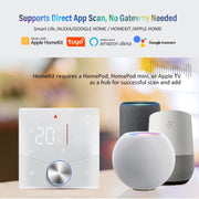 BHT-009GBLW-MT Electric Heating WiFi Smart Home LED Thermostat with Matter(White)