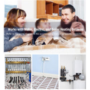 BHT-009GBLW-MT Electric Heating WiFi Smart Home LED Thermostat with Matter(White)
