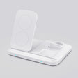 DW08 15W 3 in 1 Folding Wireless Charger(White) - Wireless Charger by PMC TechLife | Online Shopping South Africa | PMC TechLife | Buy Now Pay Later Mobicred