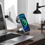 SW17 3 in 1 Metal Vertical Wireless Charger(Tarnish)