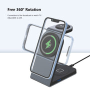SW18 3 in 1 Metal Magnetic Wireless Charger(Tarnish)