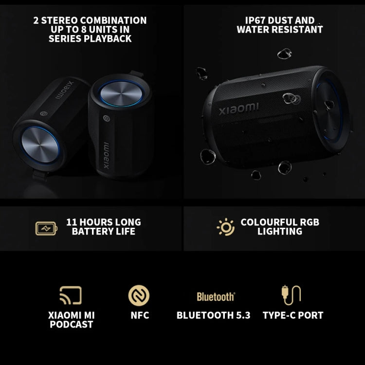 Xiaomi Bluetooth Speaker Mini Support NFC Connection(Light Coffee)