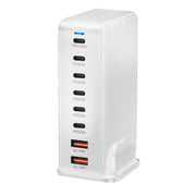 YMX-986 286W 6 Type-C, 2 USB 8-Ports Desktop Fast Charger, Plug Type:US Plug(White)